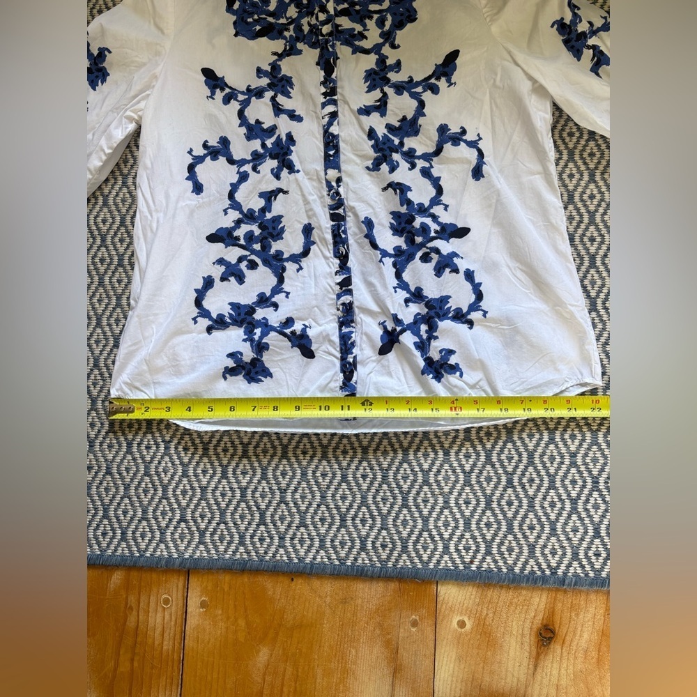 LIKE NEW ERDEM FLORAL BLOUSE - Picture 3 of 10